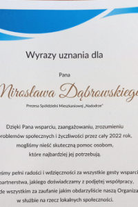 Najlepszy Partner Biznesowy Akademia NGO Zagłębia Miedziowego 2022