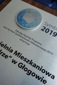 Spółdzielnia Mieszkaniowa „Nadodrze” w Głogowie otrzymała prestiżową nagrodę „Symbol 2019”