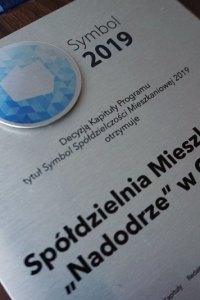 Spółdzielnia Mieszkaniowa „Nadodrze” w Głogowie otrzymała prestiżową nagrodę „Symbol 2019”