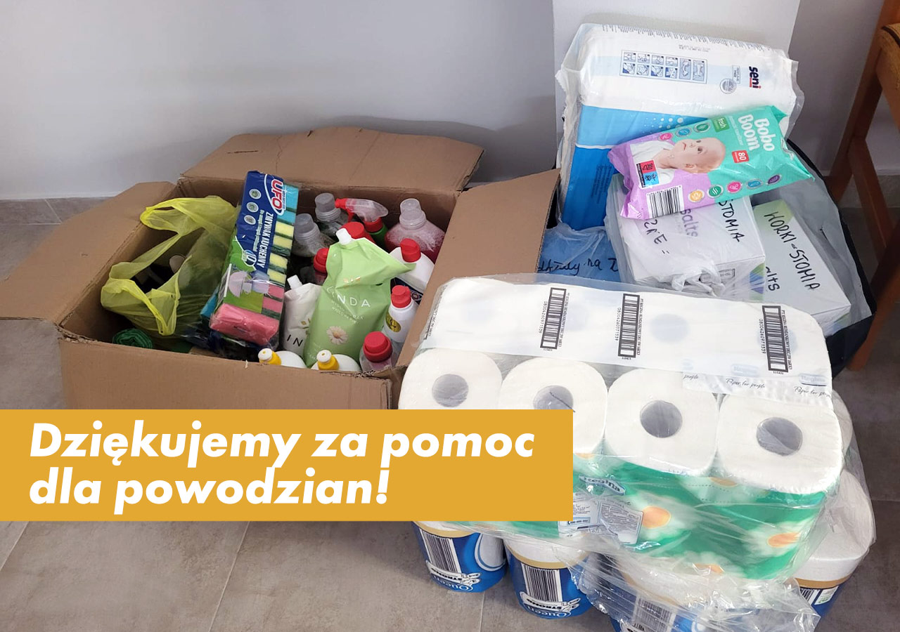 Dziękujemy za pomoc dla powodzian