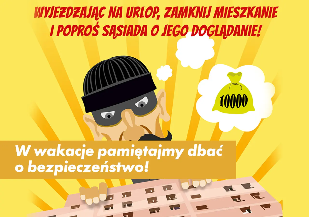 W wakacje pamiętajmy dbać o bezpieczeństwo!